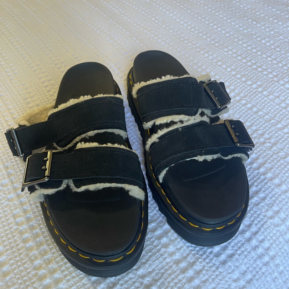 Dr. Martens Black Sandals with Buckle Straps